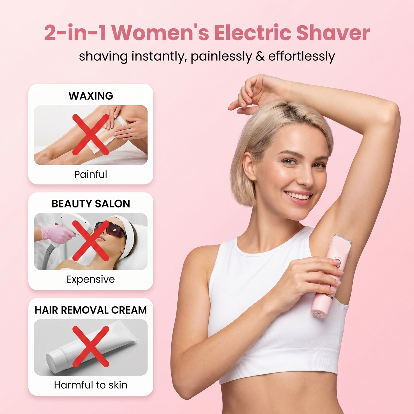 SilkPro© 2in1 Electric Shaver